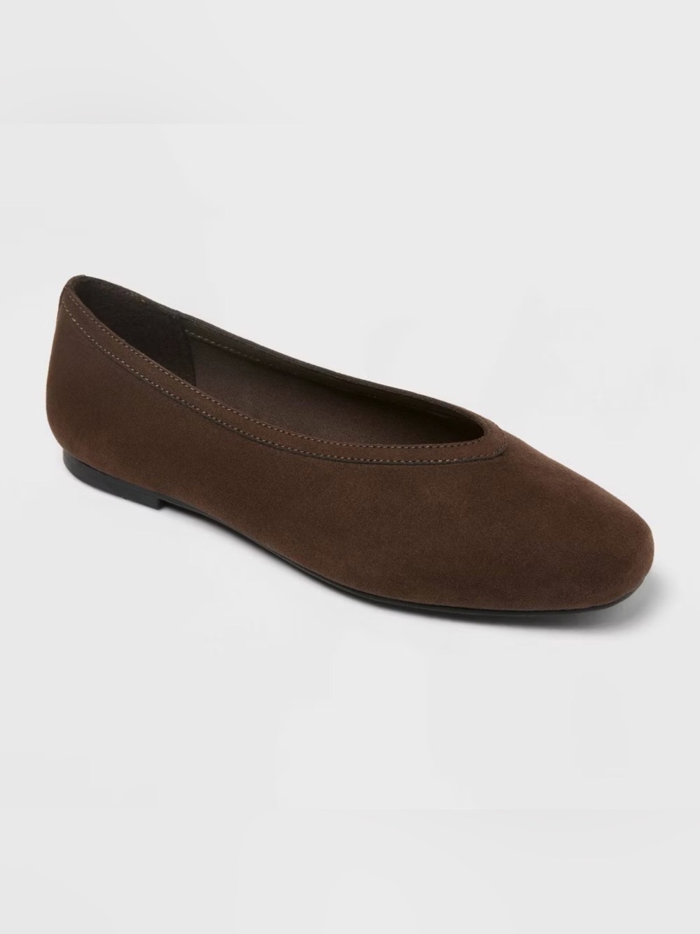 NWOT a new day Brown Suede Flats